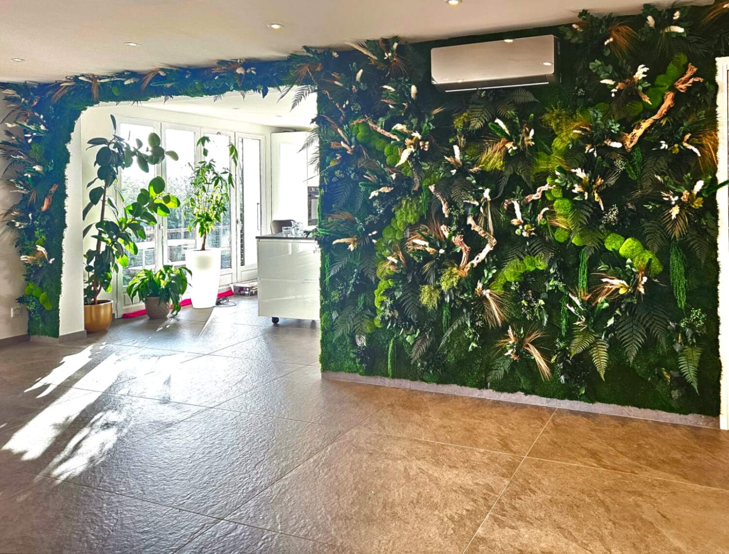 Mur végétal stabilisé